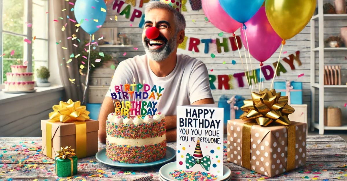 Idéer til sjove fødselsdagshilsner til mænd